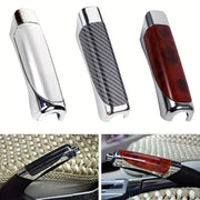 Universal Handbrake Grip Cover ABS Plastic Wooden Carbon Fiber SUV Interior Accessories