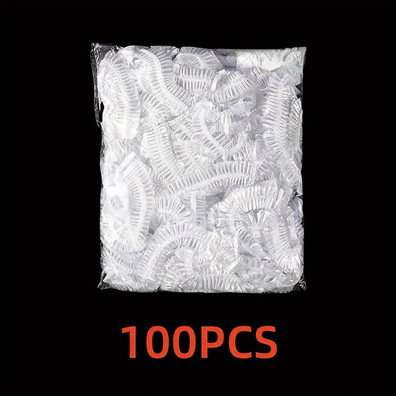 100/500 dona elastik oziq-ovqat saqlash qopqog'lari, qayta ishlatiladigan, hidi o'tkazmaydigan, chang o'tkazmaydigan