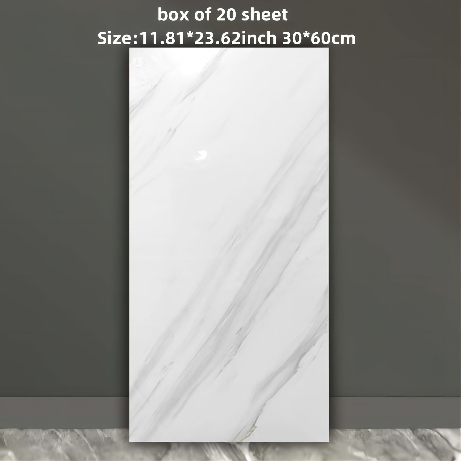 Self-Adhesive Foam Marble Wall Tiles 10pcs 20pcs Waterproof Puzzle Pattern for Living Room Kitchen Bathroom
