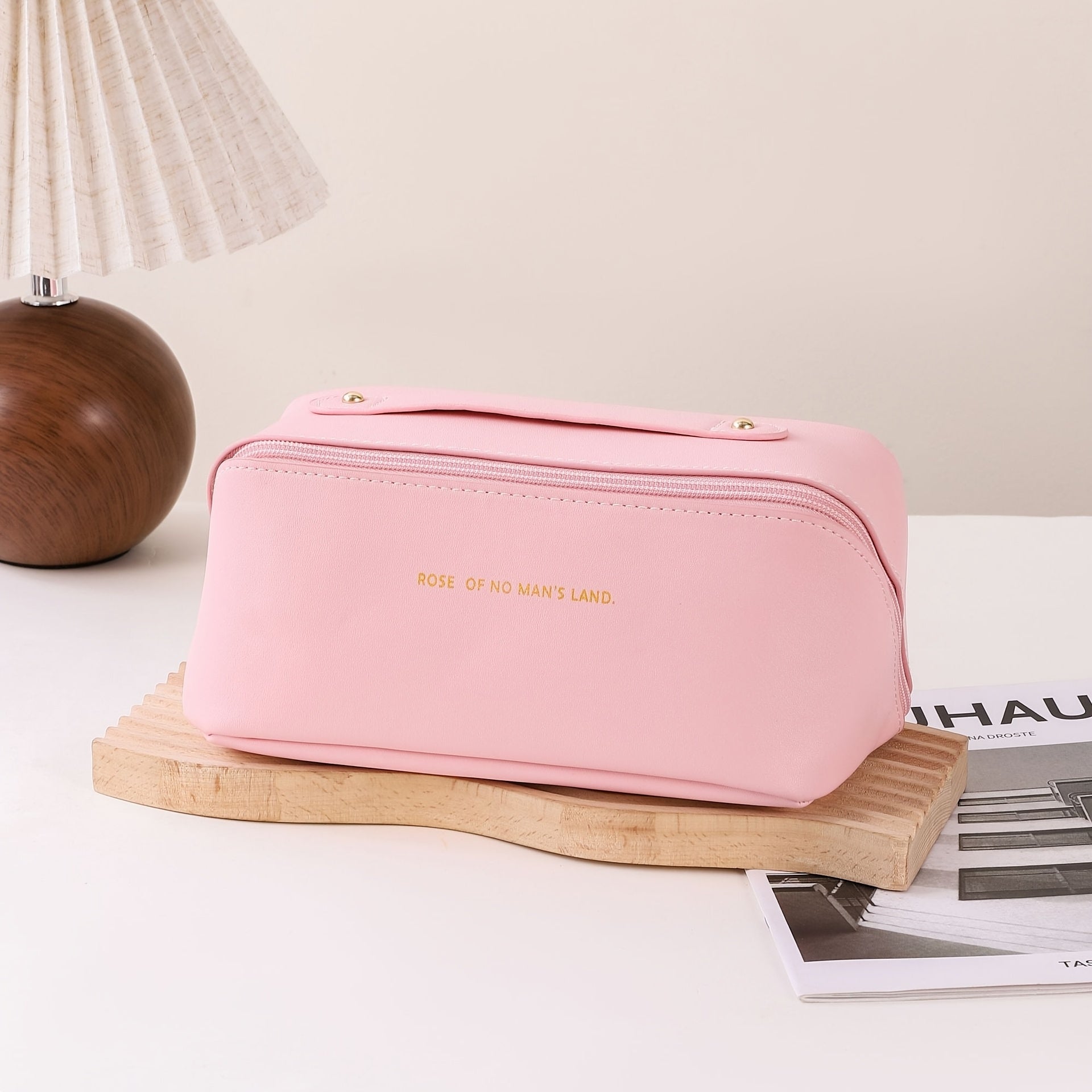 Unisex Black PU Cloud Makeup Bag for Travel and Organization