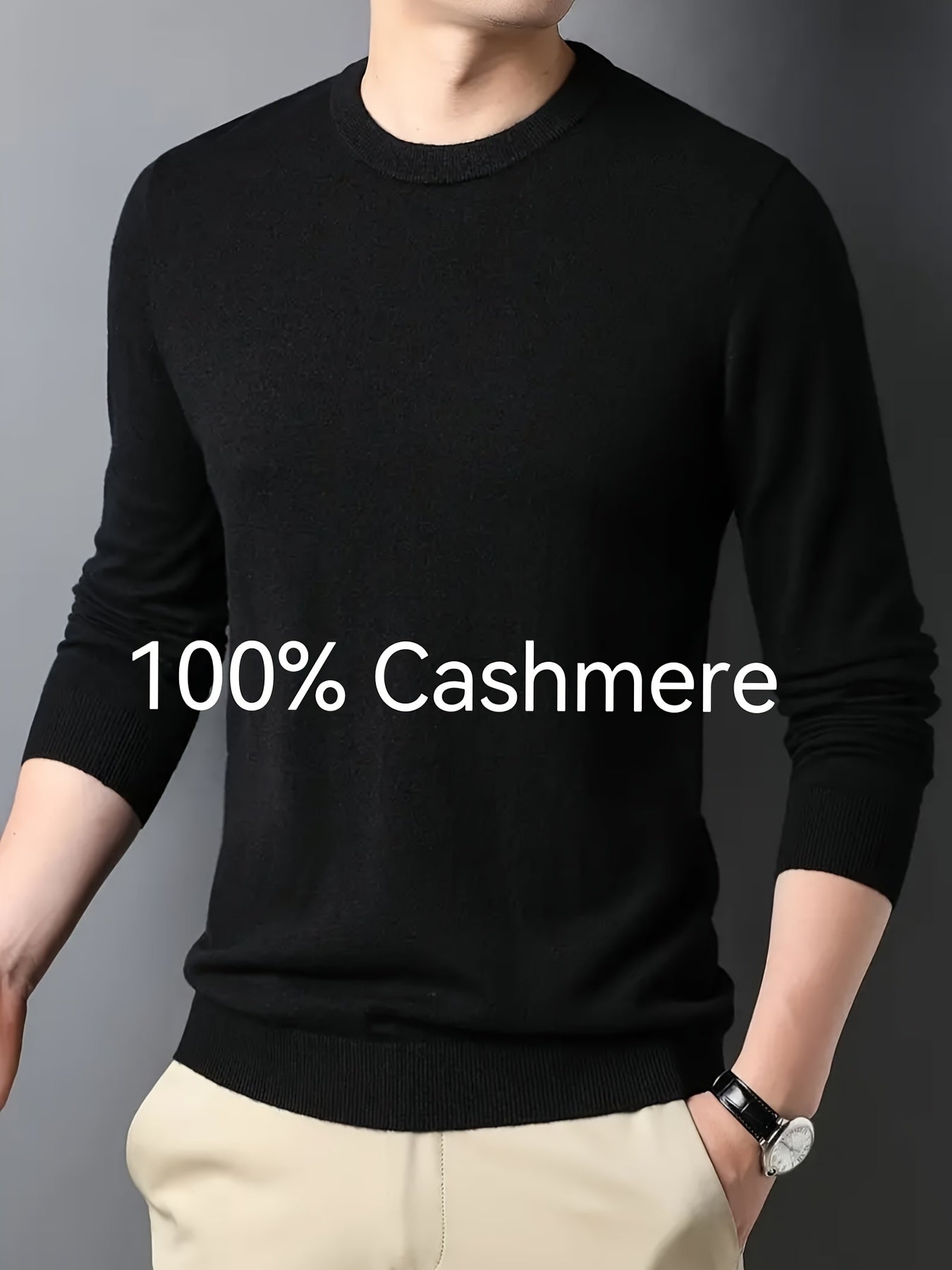 Мужской свитер с плюшевым воротником-стойкой большого размера из бархата для осени и зимы, с высоким эластичным ребристым вязанием