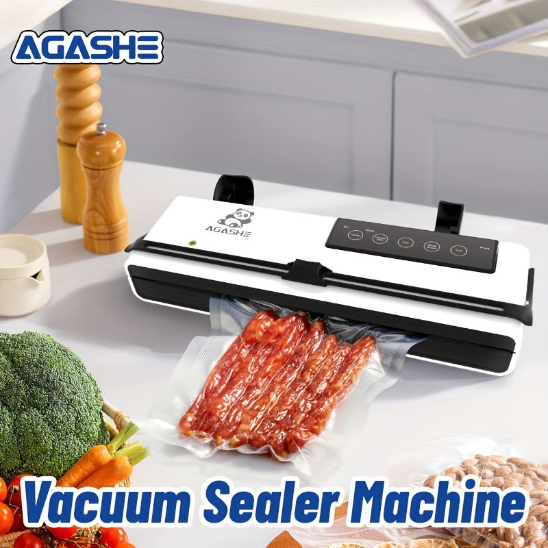 Avtomatik yopish bilan vakuum yopishtiruvchi mashina, oziq-ovqatni saqlash uchun ideal. 20m uzunlikdagi film ruloni, quritish va nam rejimlar, 32cm kenglikdagi paketlar, slayt mexanizmi, kesish asbobi, Yevropa