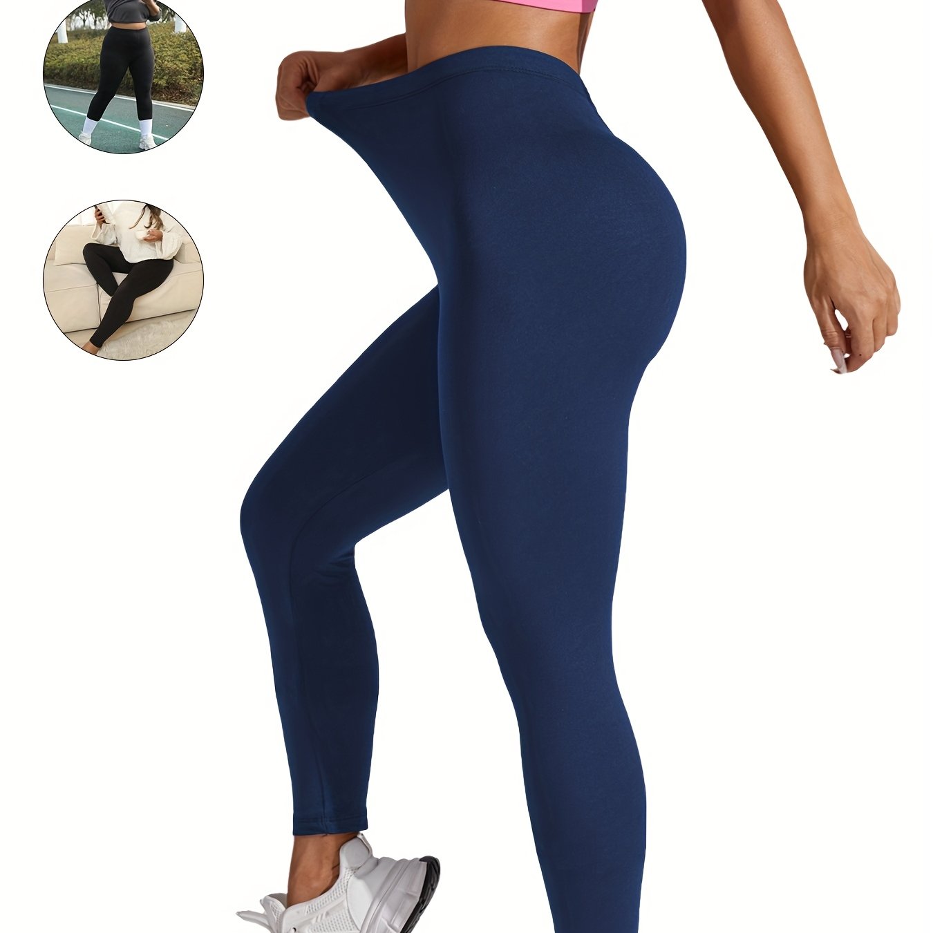Plus Size Women Soft Sport Leggings Seamless Yoga Running Athletic