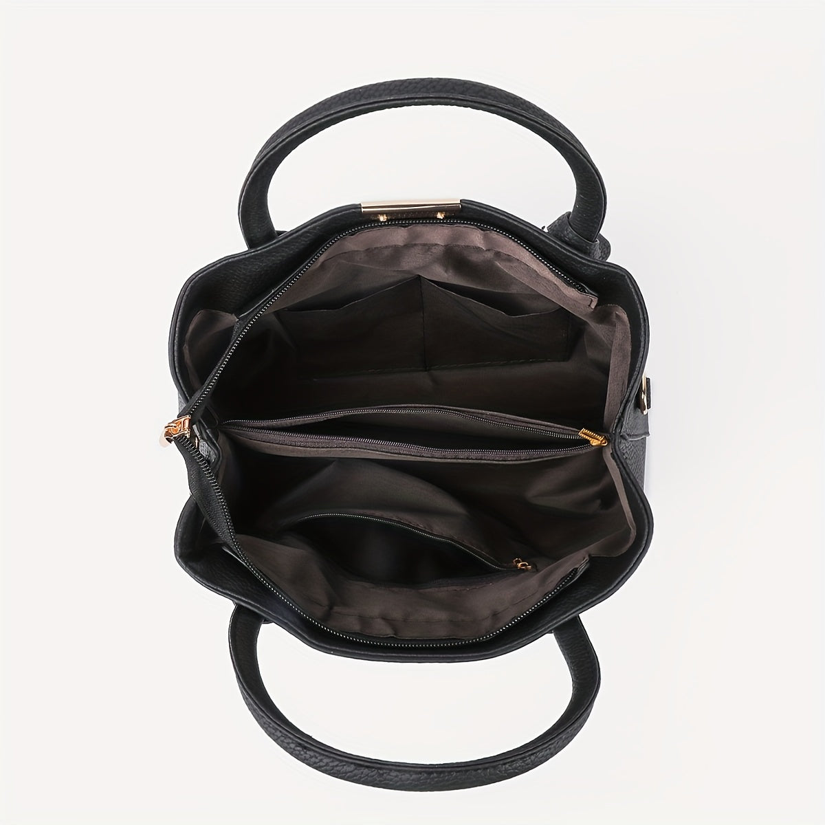 Черная стеганая сумка-тоут для женщин с ремнями через плечо и на плечо