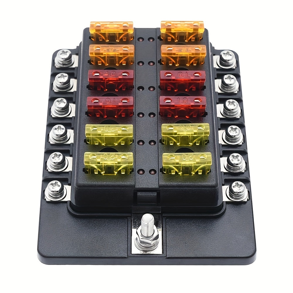 Ko‘p yo‘nalishli avtomobil, qayiqlar uchun fuzе qutisi blok tutgichlari LED indikatorlari bilan 12V 32V