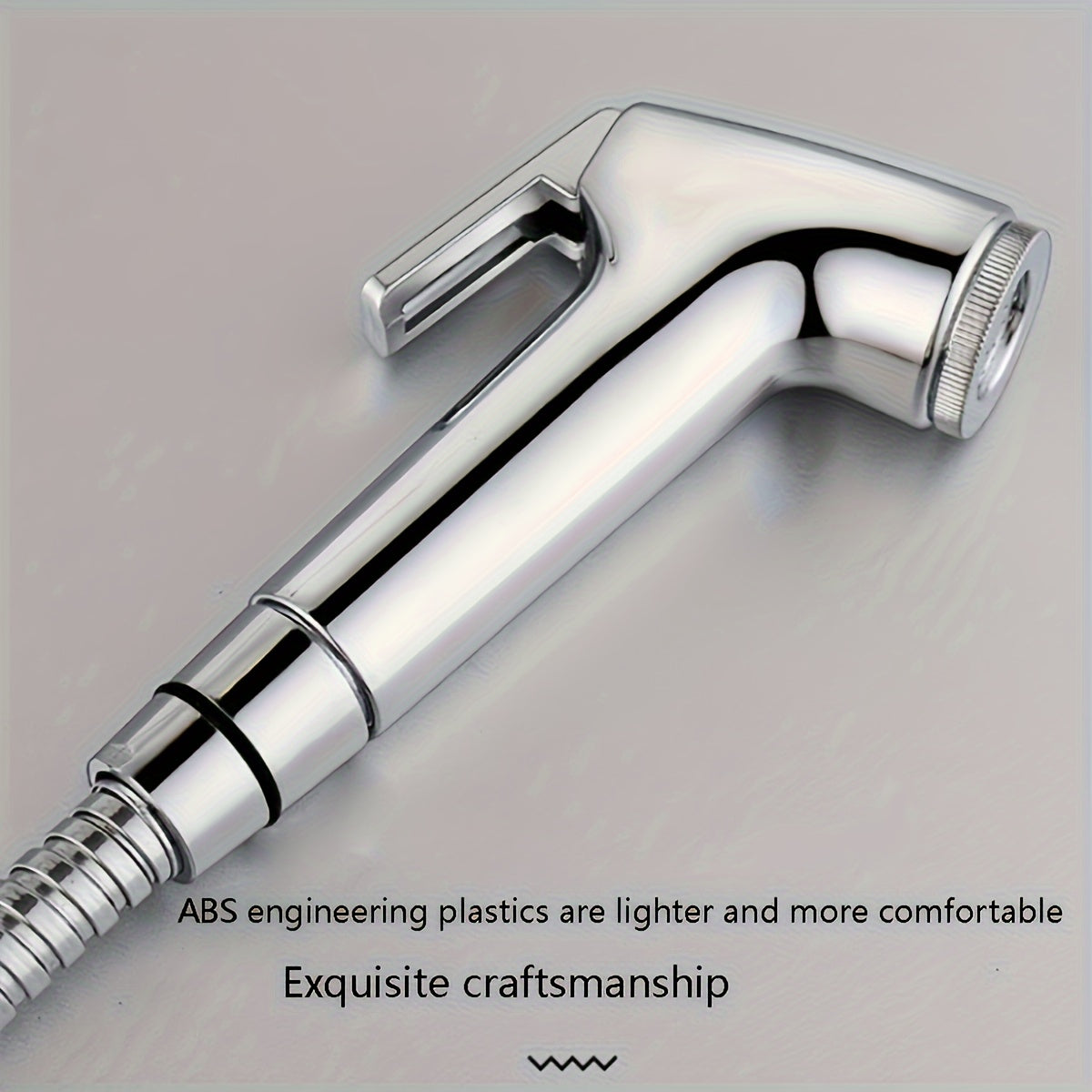 Bathroom Accessory Set with Handheld Shower Head Bidet Sprayer and Toilet Booster Nozzle Wall-Mounted Multi-Functional