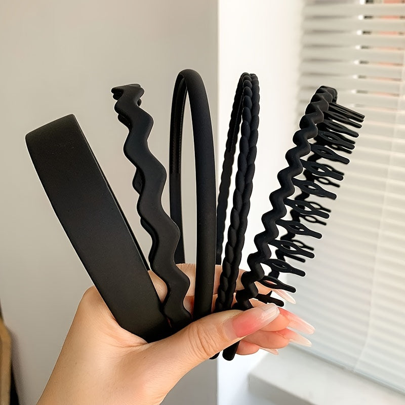 Ayollar uchun 9 ta mat, to'lqinli, sirg'almas soch bantlari to'plami