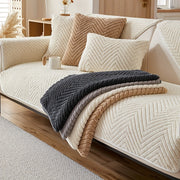 Zamonaviy plush divan qopqog'i, sirpanishga qarshi, itlarga mos, dog'larga chidamli polyester