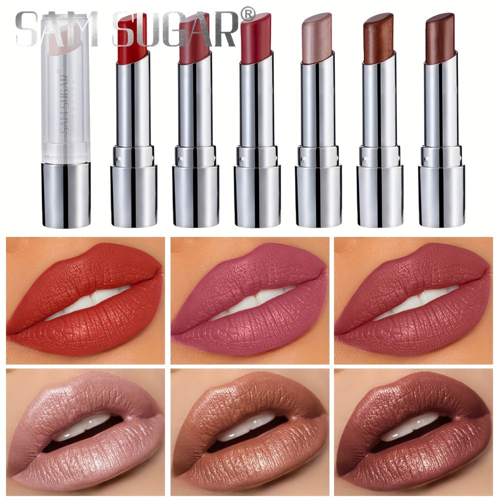 Women Velvet Matte Lipstick Pen Waterproof Long-Lasting Lip Gloss in 6 Colors