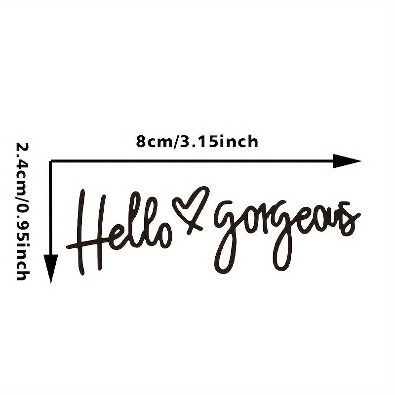 Hello Grown-Up Mirror Decal Rear View Car Wall Sticker