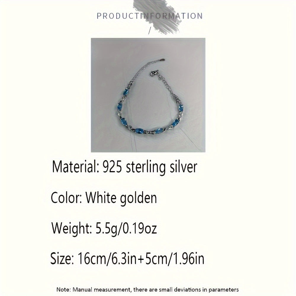 Ajoyib 925 sterling kumush bilaguzuk, binafsha rangli kubik zirkoniya bilan, nozik va jozibali dizayn. Unga maxsus sovg'a sifatida mukammal.