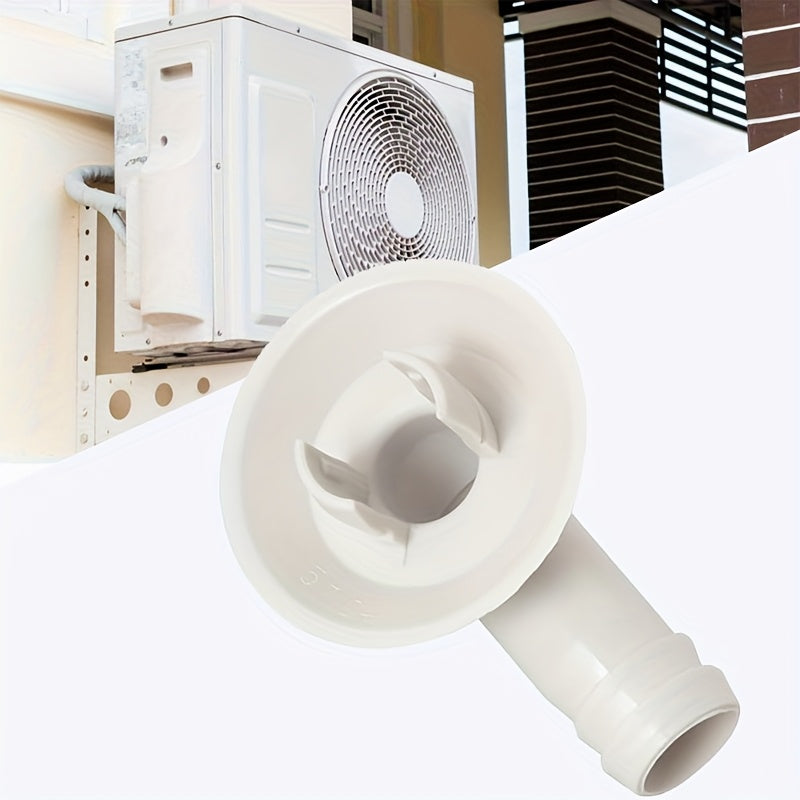 2pcs 19mm Elbow AC Drain Hose Connector PP Rubber Condensate Drain Adapter