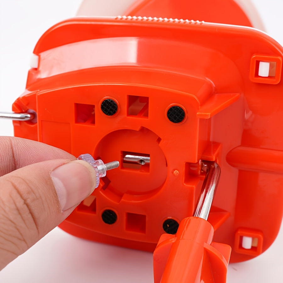 Yarn Winding Tool for Organizing and Managing Household Yarn Balls Red Handheld Winding Device