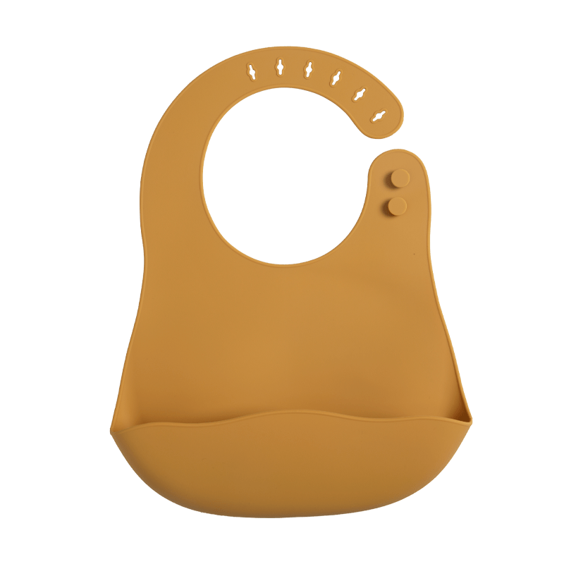 Adjustable Waterproof Baby Bibs for Infants Soft Silicone with Pocket