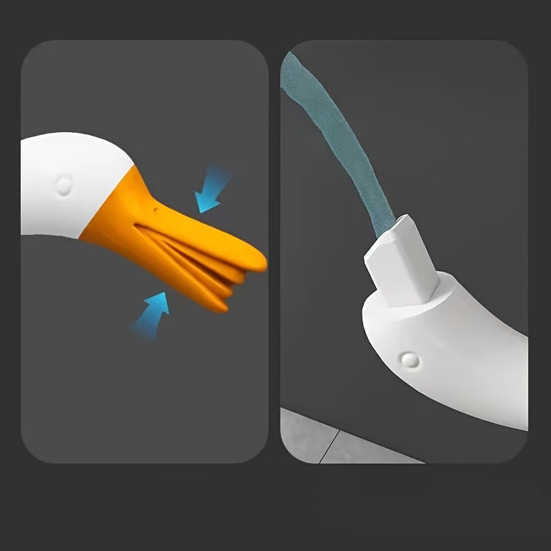 Набор щеток для унитаза в форме лебедя с держателем, набор для уборки ванной, прочный и многоразовый