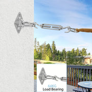 40 dona zanglamaydigan po'latdan yasalgan quyosh nurlari uchun soyabon aksessuarlari eshik burilishlari, rombus va burchak kliplar