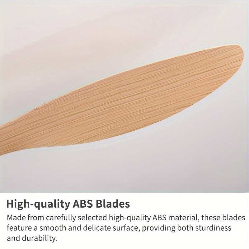 Ventilador de techo moderno de 52 pulgadas con luces LED, control remoto, temperatura de color ajustable, 6 velocidades para uso en interiores, sala de estar, dormitorio, comedor