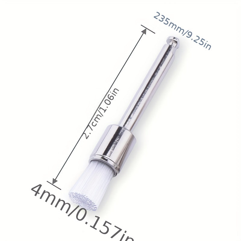 Set of 100 Flat Head Nylon Mounted Point Buffing Brushes for Polishing