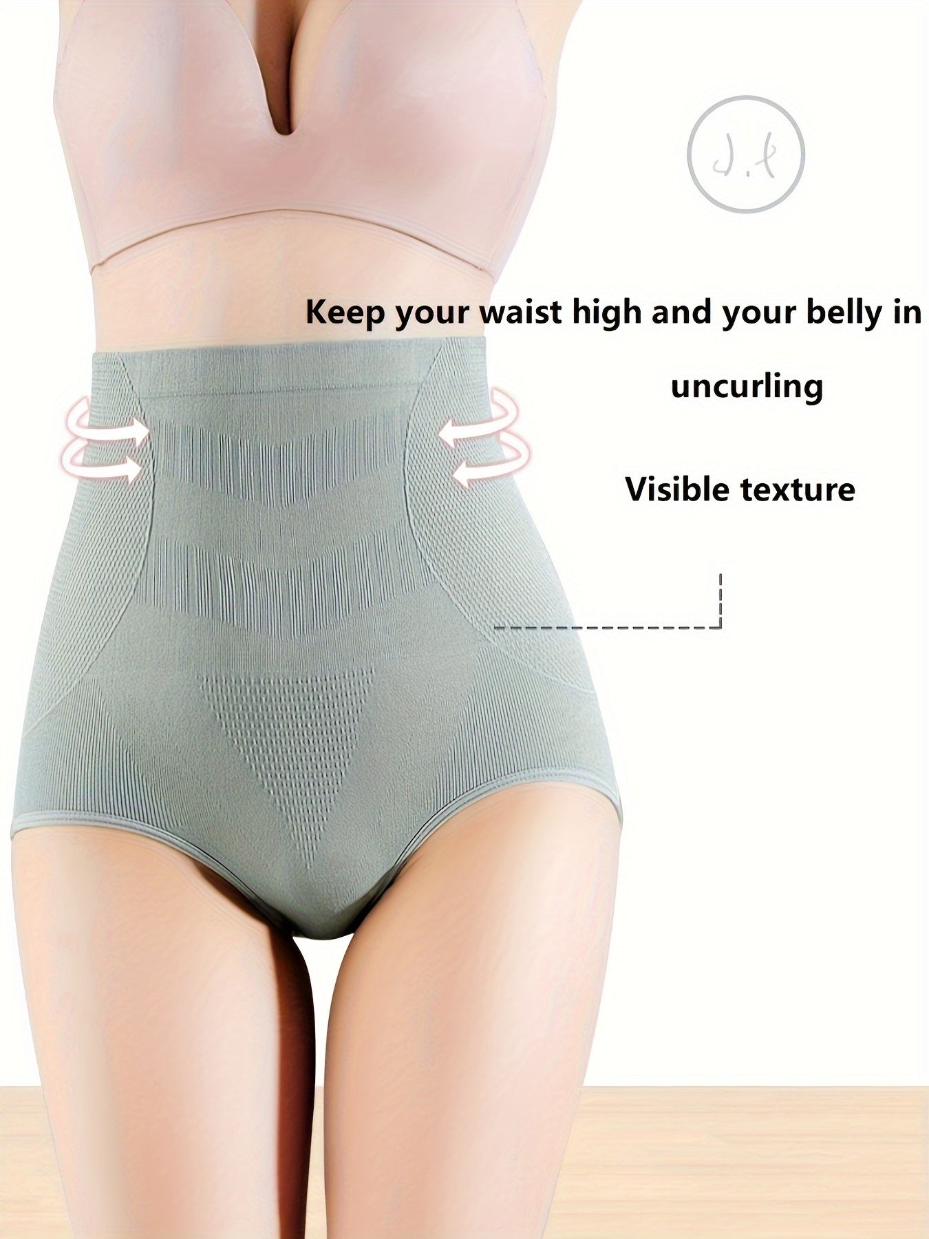 10Pcs Women’s High-Waisted Seamless Triangle Panties S-XXXL Tummy Control