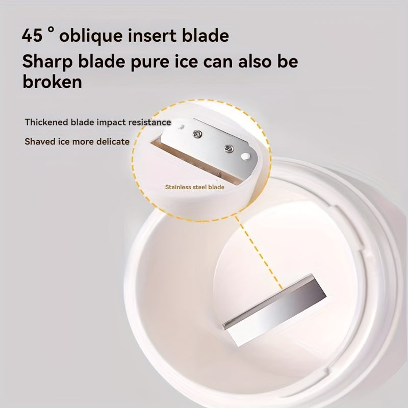 Manual Shaved Ice Machine Compact Snow Ice Maker for Home Use