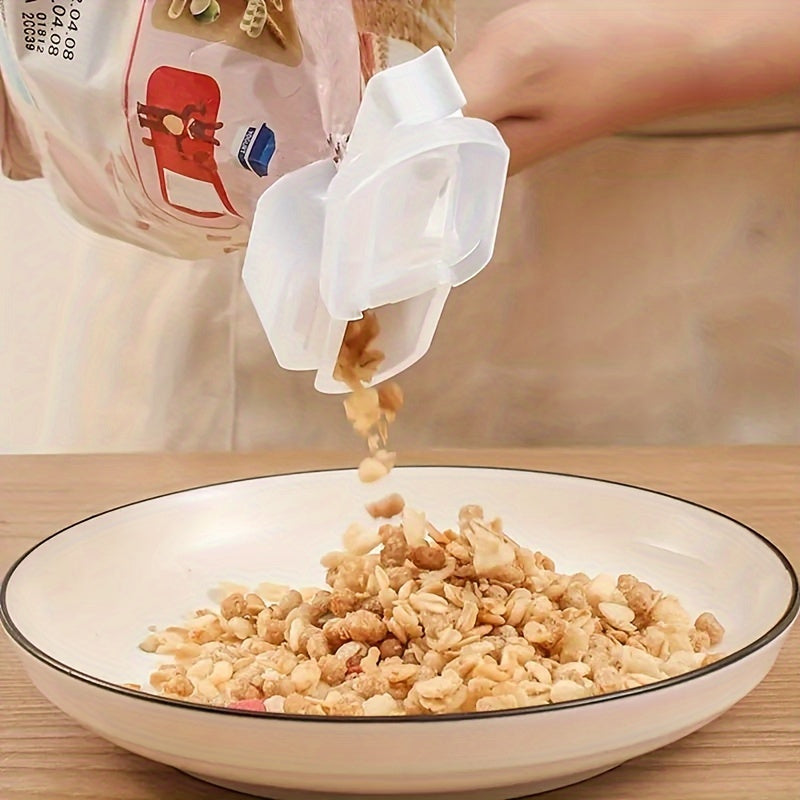 Namlikka chidamli yopish kliplari va quyish teshiklari bilan 4 ta oziq-ovqat saqlash sumkasi to'plami, havo o'tkazmaydigan oziq-ovqat tashkilotchilari sumkalar