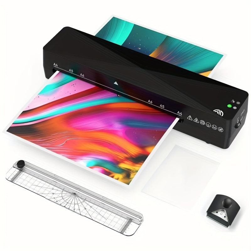 A4 Laminator Set with Cutter and Corner Rounder for School Office Documents Menus