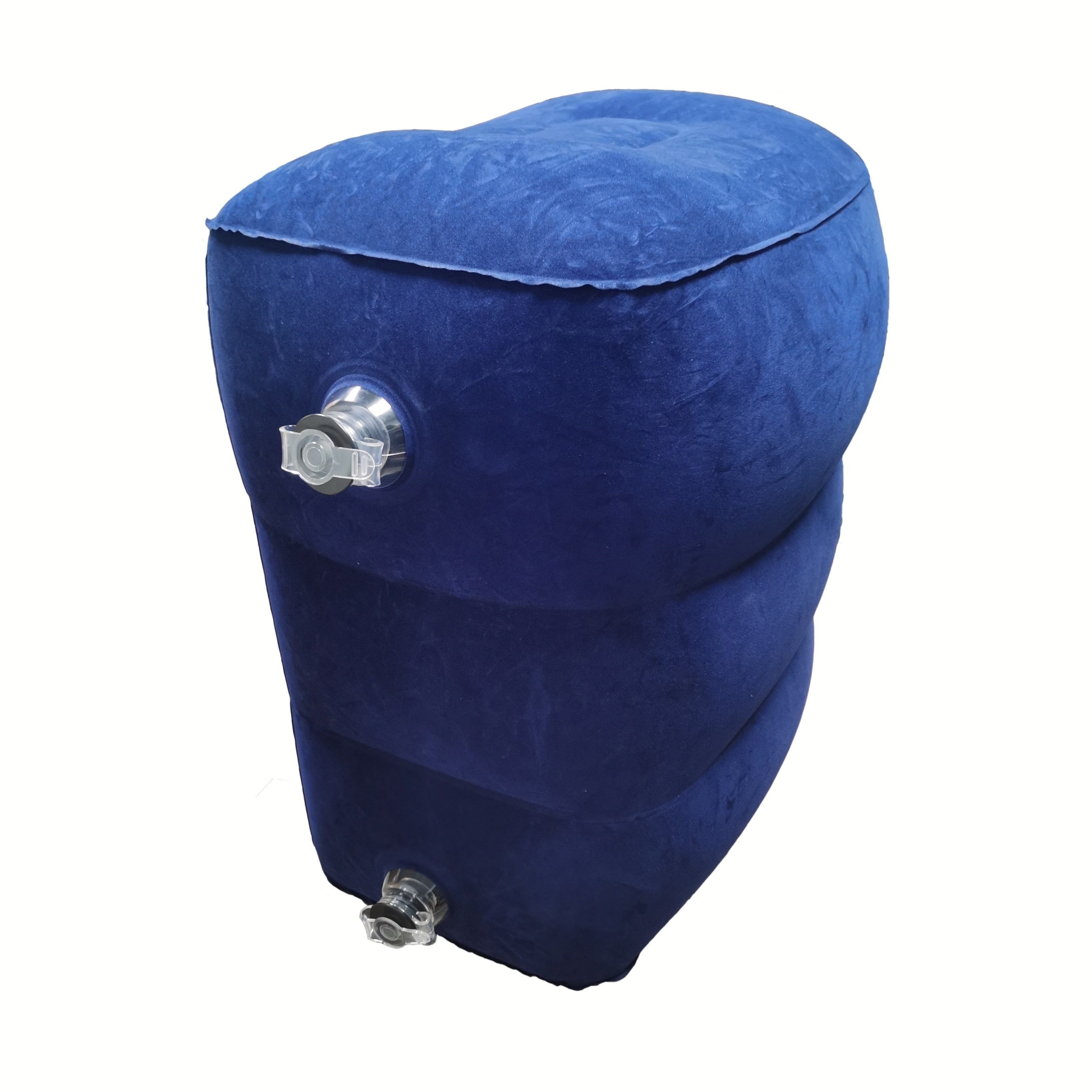 Inflatable Airplane Foot Rest Pillow Travel Support Adjustable Height Portable Comfort