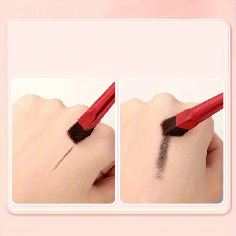 2PCS Eyebrow Brush Set Square Makeup Brushes for Hairline and Concealer