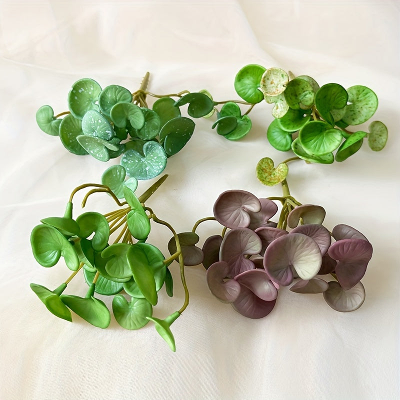 Artificial Green Plant with Copper Coin Grass and Ivy for Home or Shop Decor