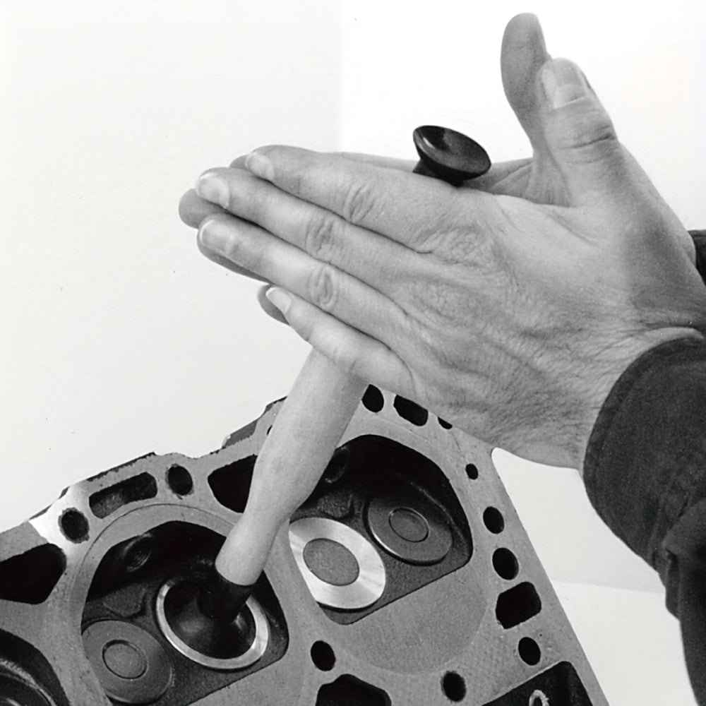 2 Pieces Double-Ended Valve Lapping Tool Set with Hardwood Handles for Cup and Seat Repair