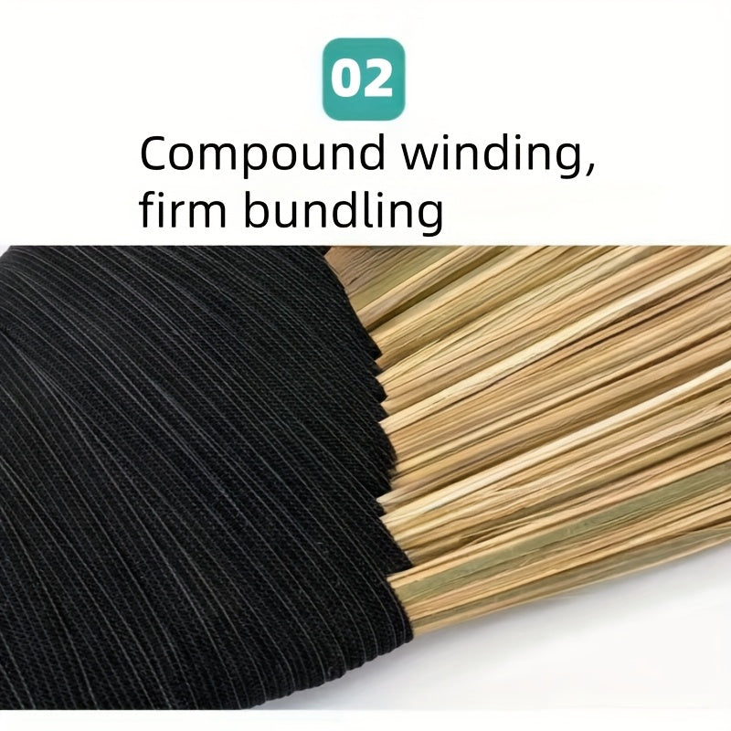 Multi-Functional Bamboo Silk Angled Broom for Hard Floors and Outdoor Use
