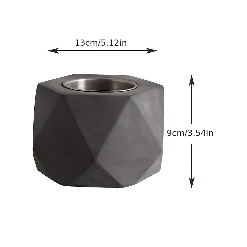 Portativ Mini Spirtli Yoqilg'i Yoqish Teshigi, Tutun chiqarmaydigan Beton Stol Ustiga, O't o'chiruvchi bilan birga - Ichki va Tashqi Bezash uchun Ideal, Qish uchun Ventilyatsiyalangan Metall Kamina