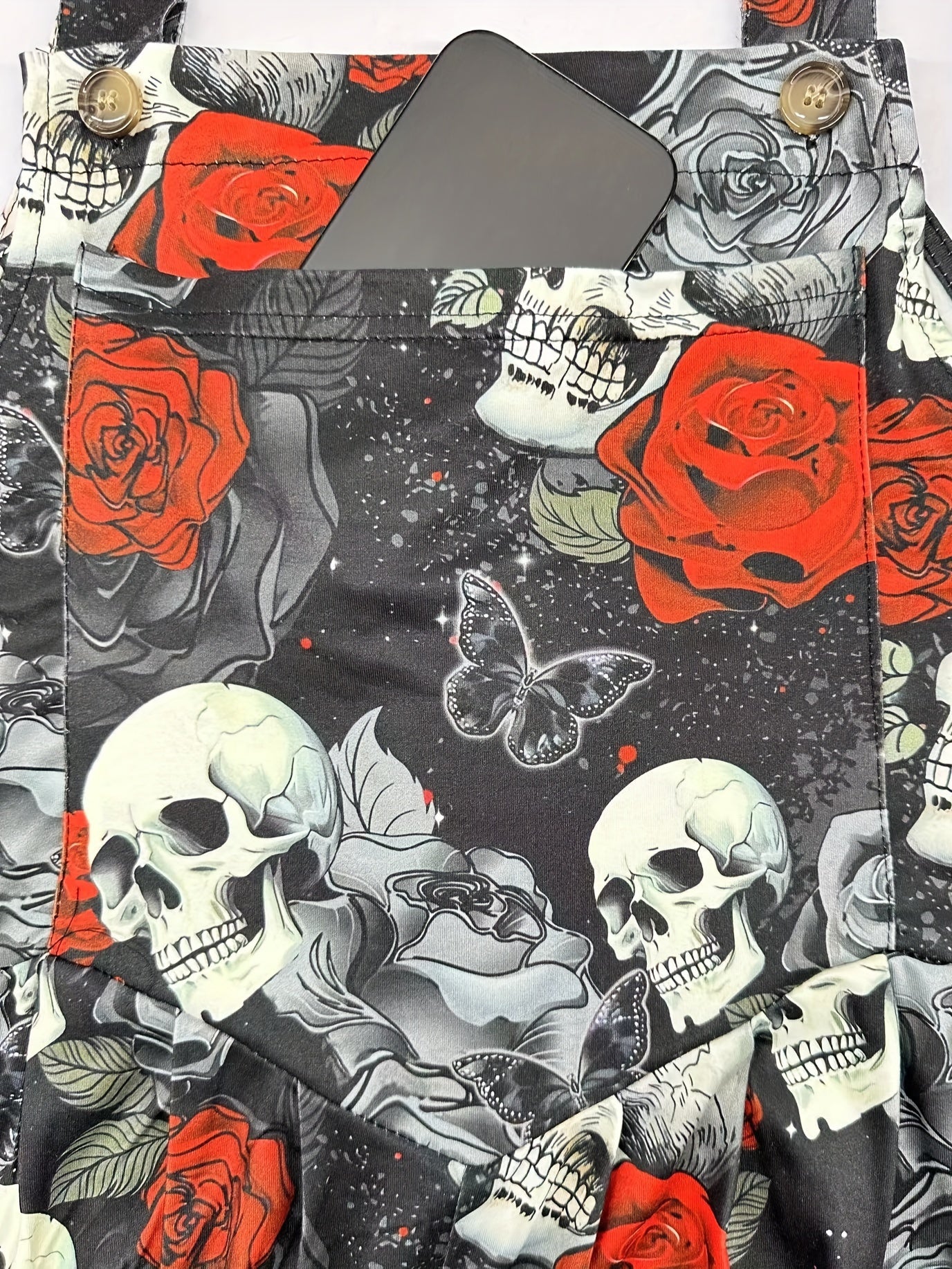 Plus Size Gothic Style Elegant Suspender Jumpsuit for Women