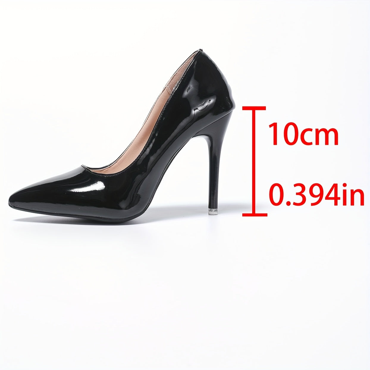 Women High Heels Pointed Toe Open-Toe Pumps Black Professional