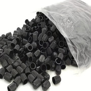 500pcs Black Plastic Tire Valve Caps Universal Dustproof Stem Covers for Cars Bikes Trucks