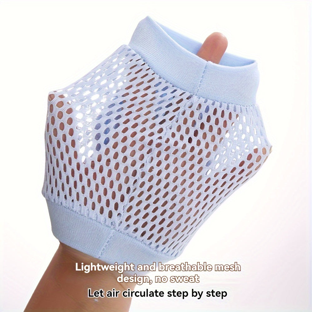 Детский набор дышащих сетчатых наколенников и налокотников для ползания и спорта в нескольких цветах