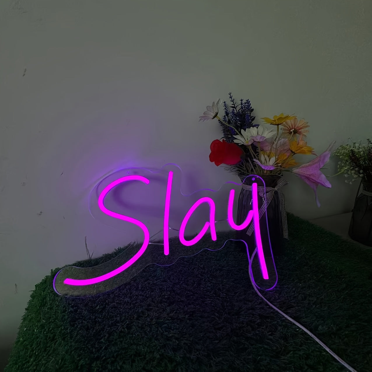 Neon Sign Light for Bedroom Wall Decor USB Powered LED Dorm Cute Bratz Aesthetic