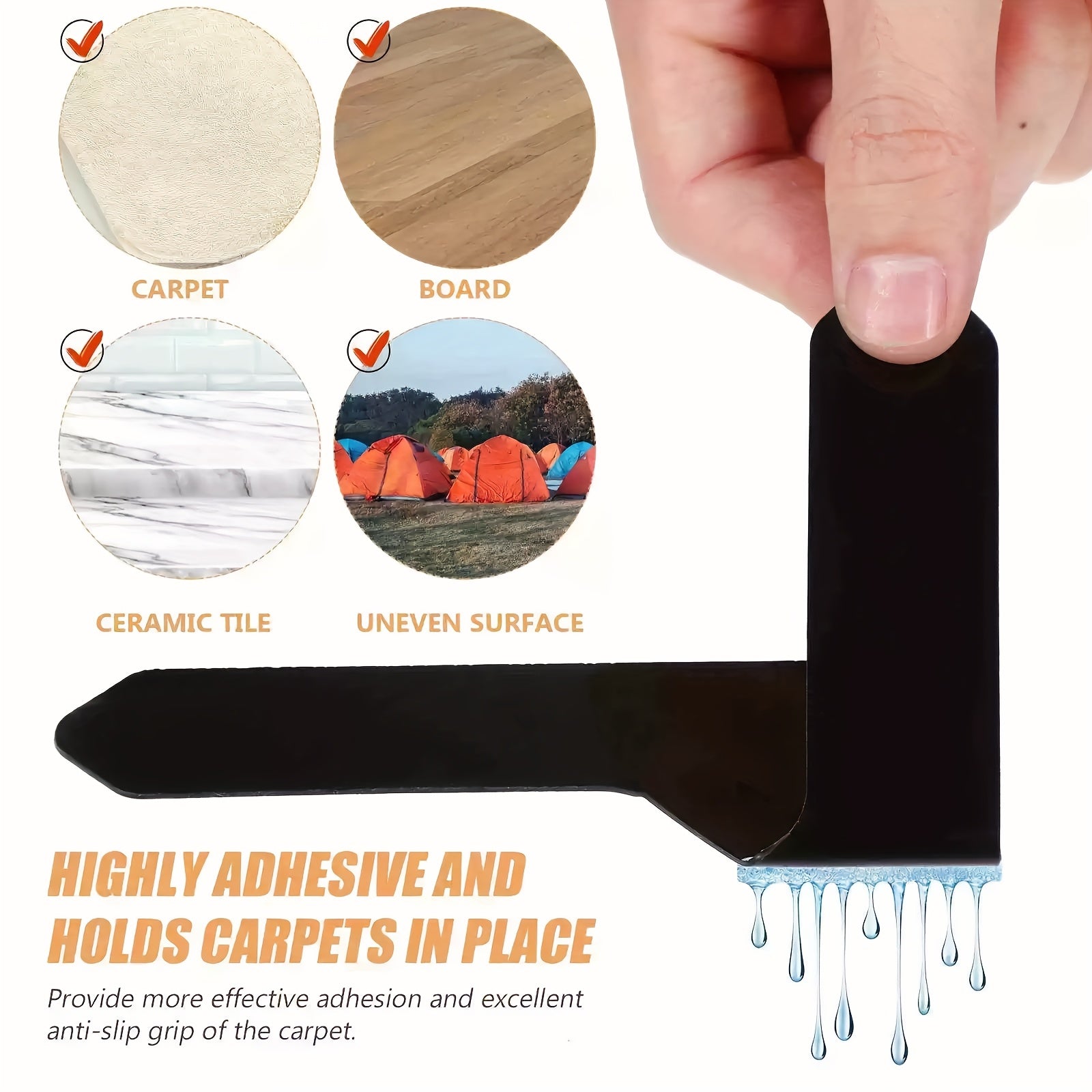 Set of 6 Washable Reusable Sofa Cover Grippers for Slip Prevention on Quilts and Mattresses