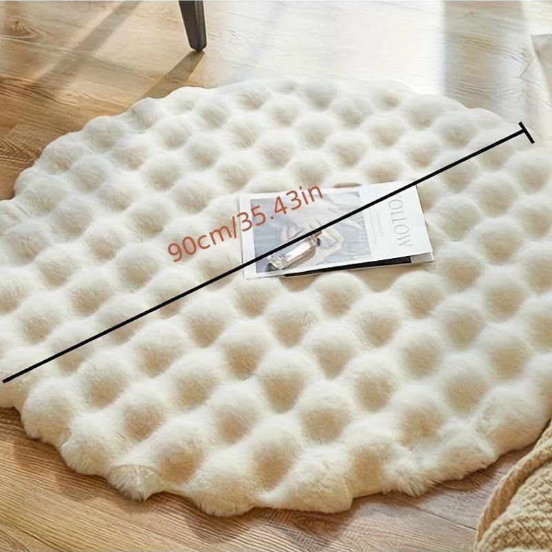 Мягкий бархатный коврик для стула с нескользящей замшевой подложкой - легкий, легко чистится, идеально подходит для офиса или спальни - однотонный, звуконепроницаемый, декоративный дизайн для создания уютной атмосферы в комнате