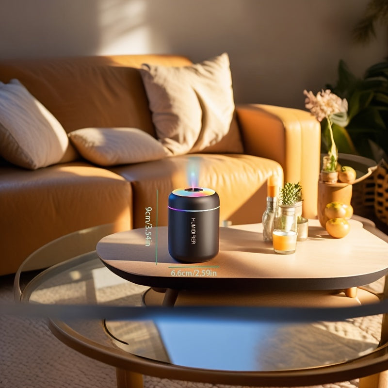 YAIAWISU Portativ LED Namlantiruvchi va Difuzor: Kichik, Jim, USB Quvvatlangan Uy va Avtomobil uchun, Batareyalar Kerak emas