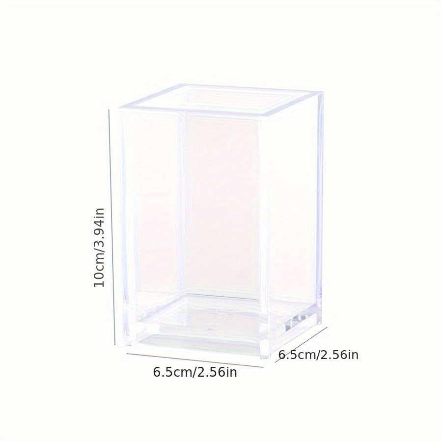 Acrylic Pen Holder for Office and School Supplies, Minimalist Desk Organizer