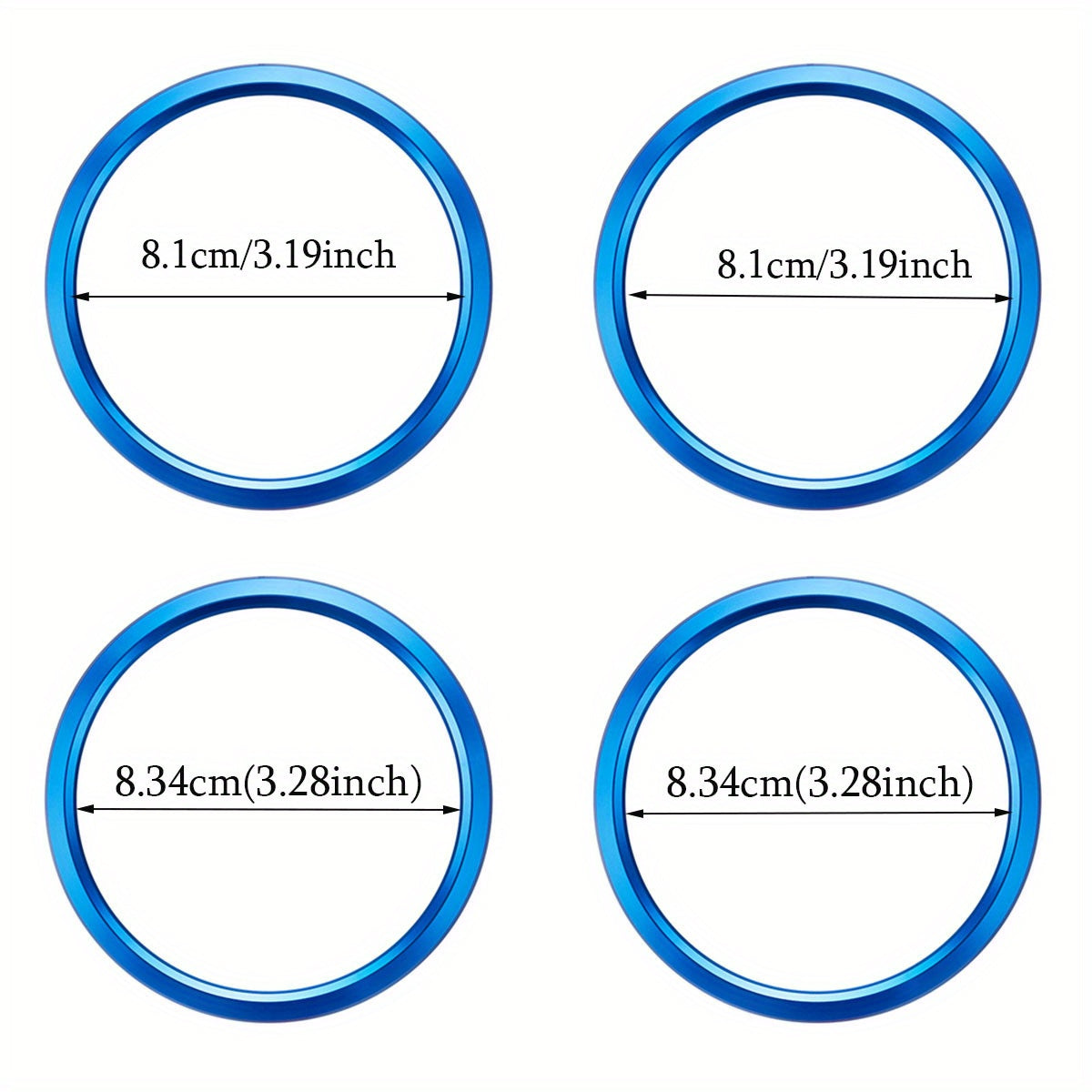 4Pcs Aluminum Alloy Car AC Knob Cover Vent Trim Sticker for Camaro 2017-2020