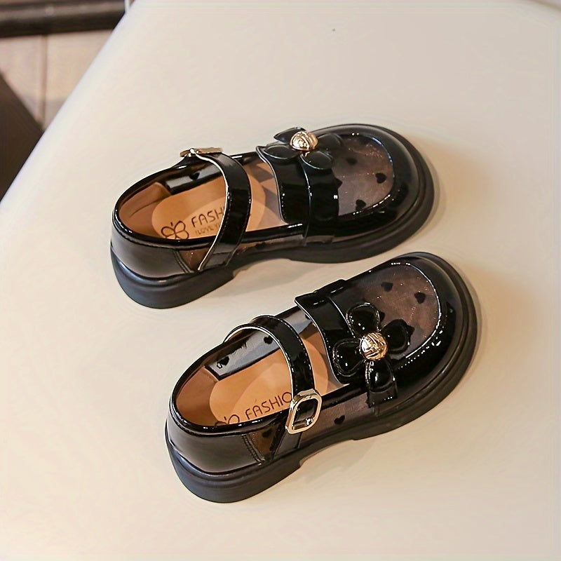 Girls' Breathable Lightweight PU Shoes Non-Slip Indoor Outdoor for Daily and Party Use