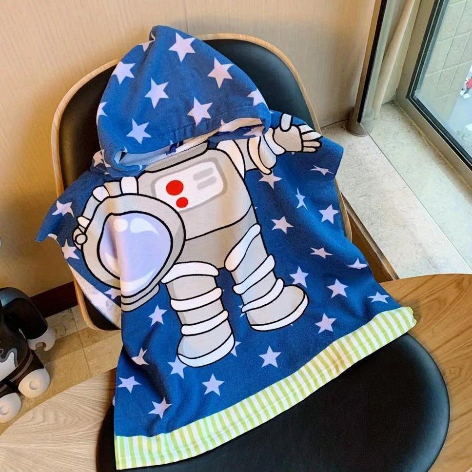 Kids Hooded Bath Towel with Fun Designs, Soft Cotton, Ideal for Kids
