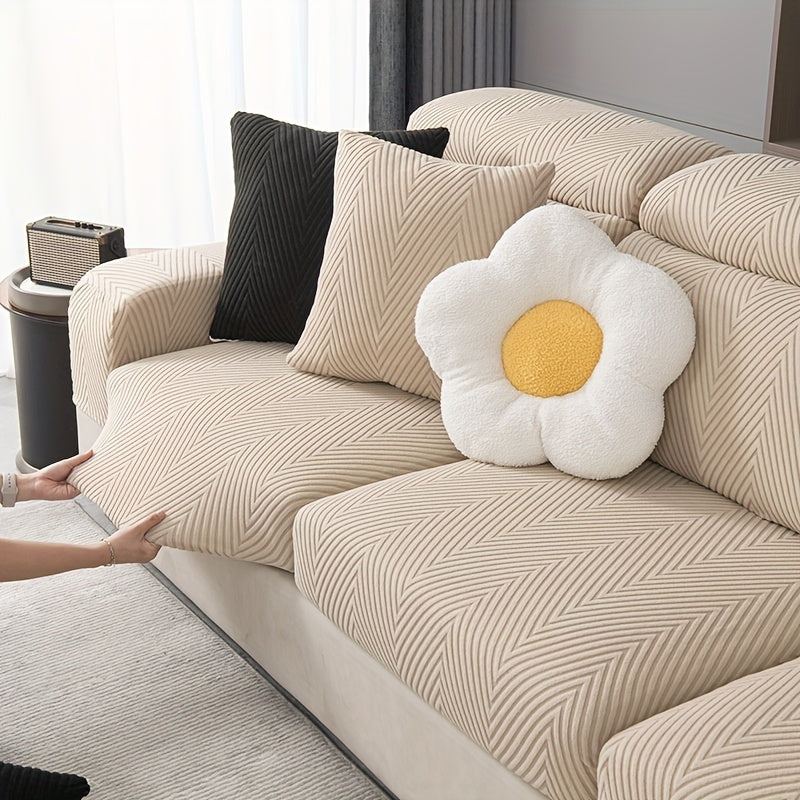 Скандинавский эластичный чехол для дивана на все сезоны, защита от царапин домашних животных.