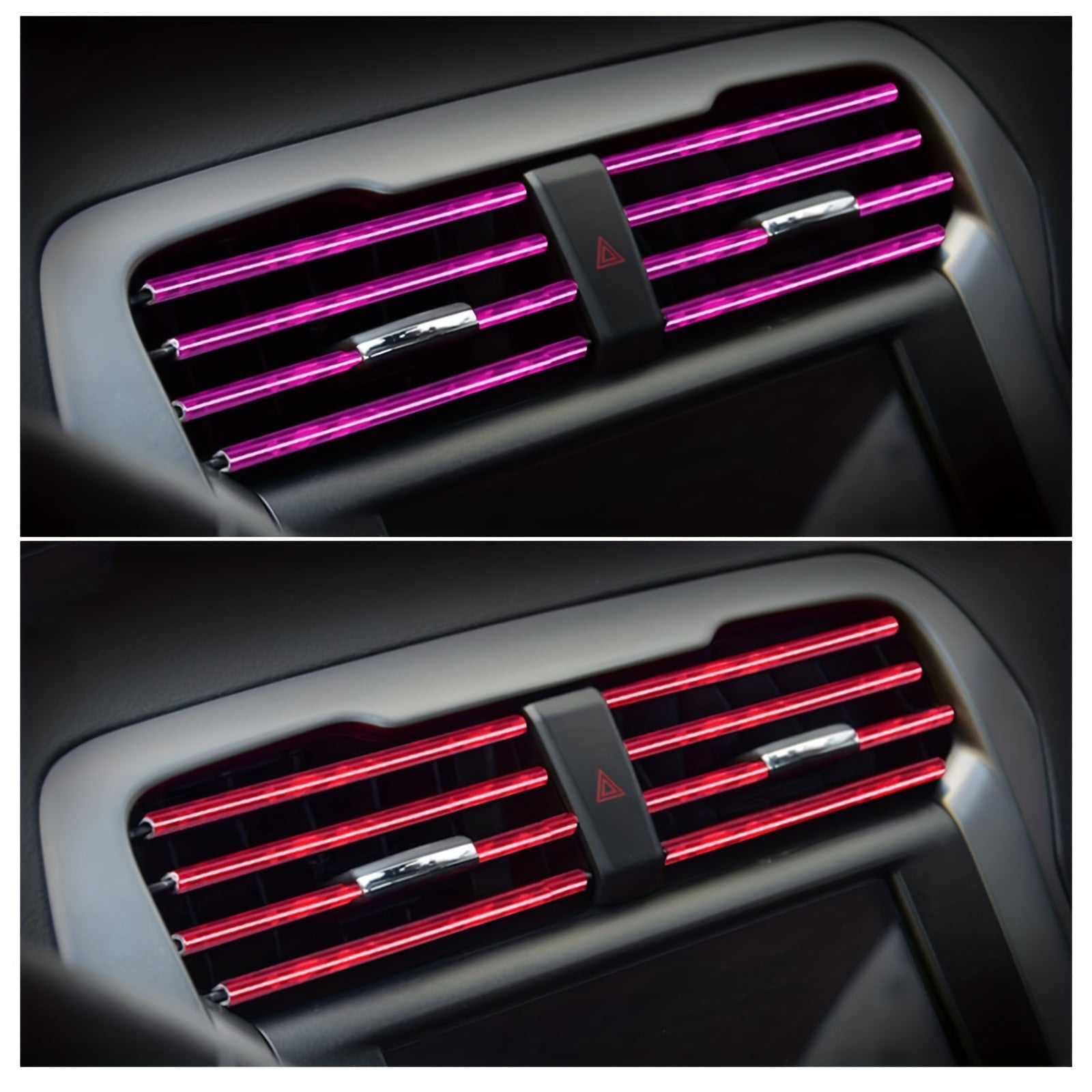 20pcs Universal Car Air Vent Decorative Strips Waterproof Bendable Vent Trim