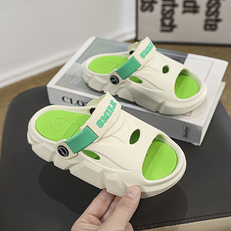 Boys Summer Open-Toe Slip-On Sandals Lightweight Breathable EVA Casual