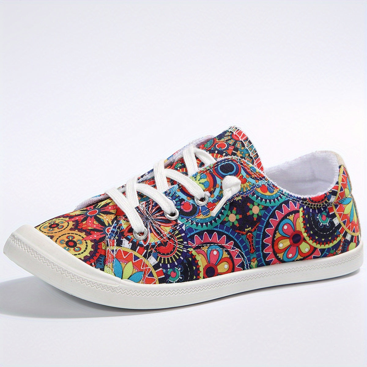 Women's Animal Print Sneakers Breathable Fabric Soft Rubber Sole All-Season