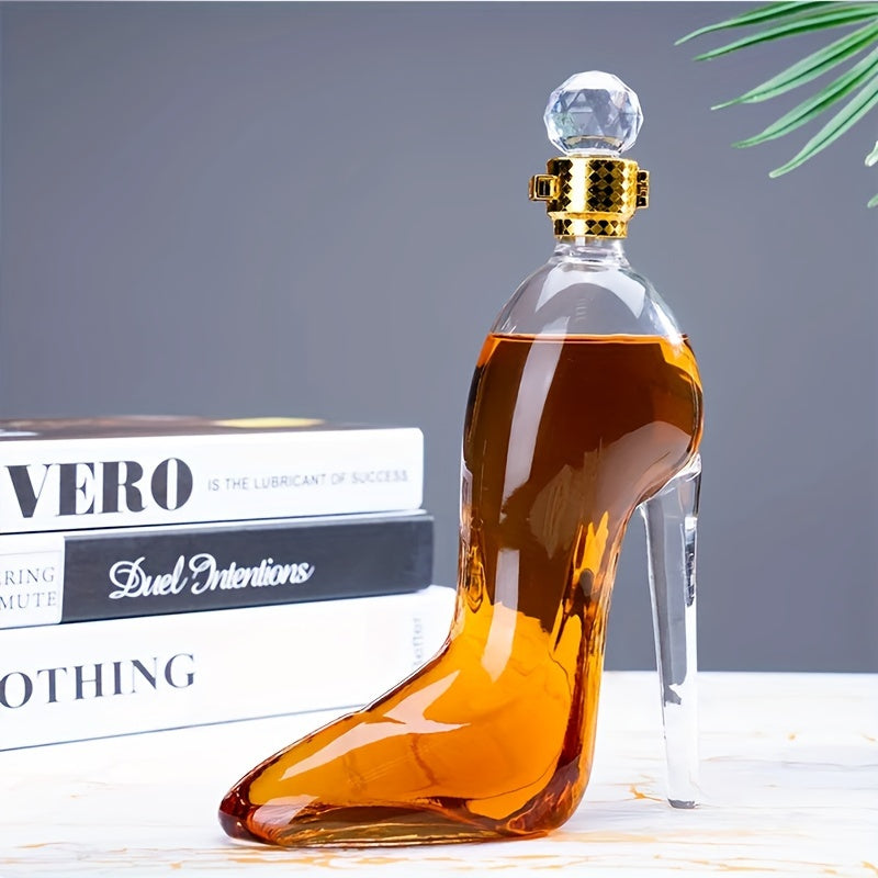 Glass Decanter for Wine Liquor Spirits 750ml 375ml Bar Decor Gift