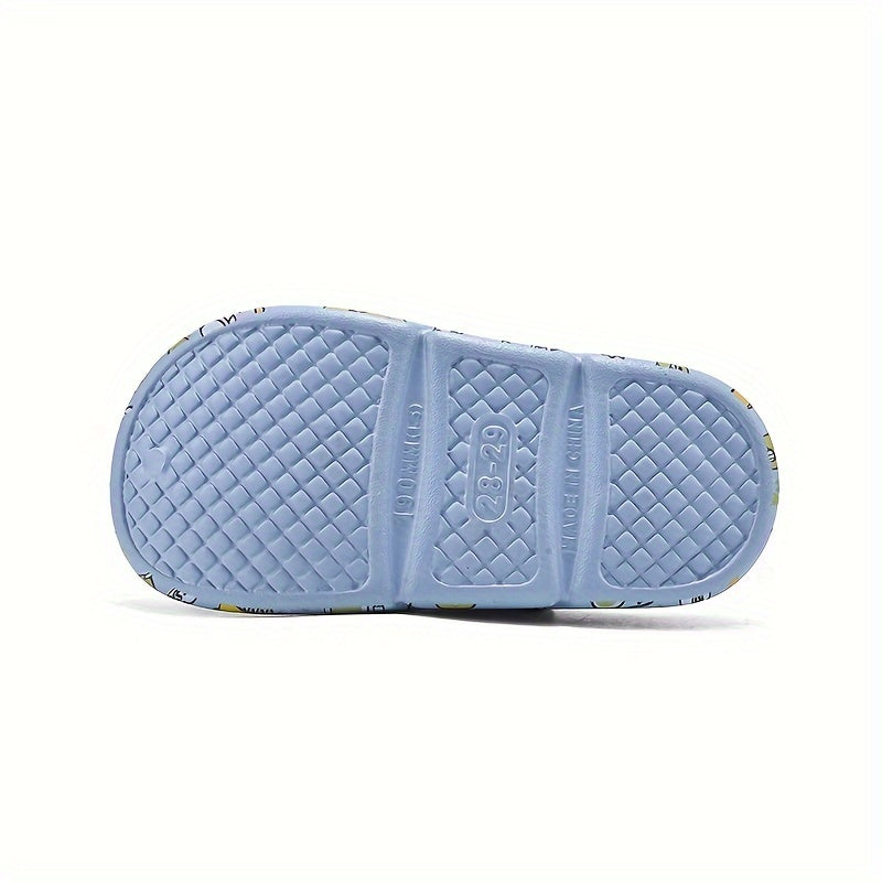 Boys' Casual Cartoon Clogs Lightweight Breathable Non-Slip Indoor Outdoor Summer
